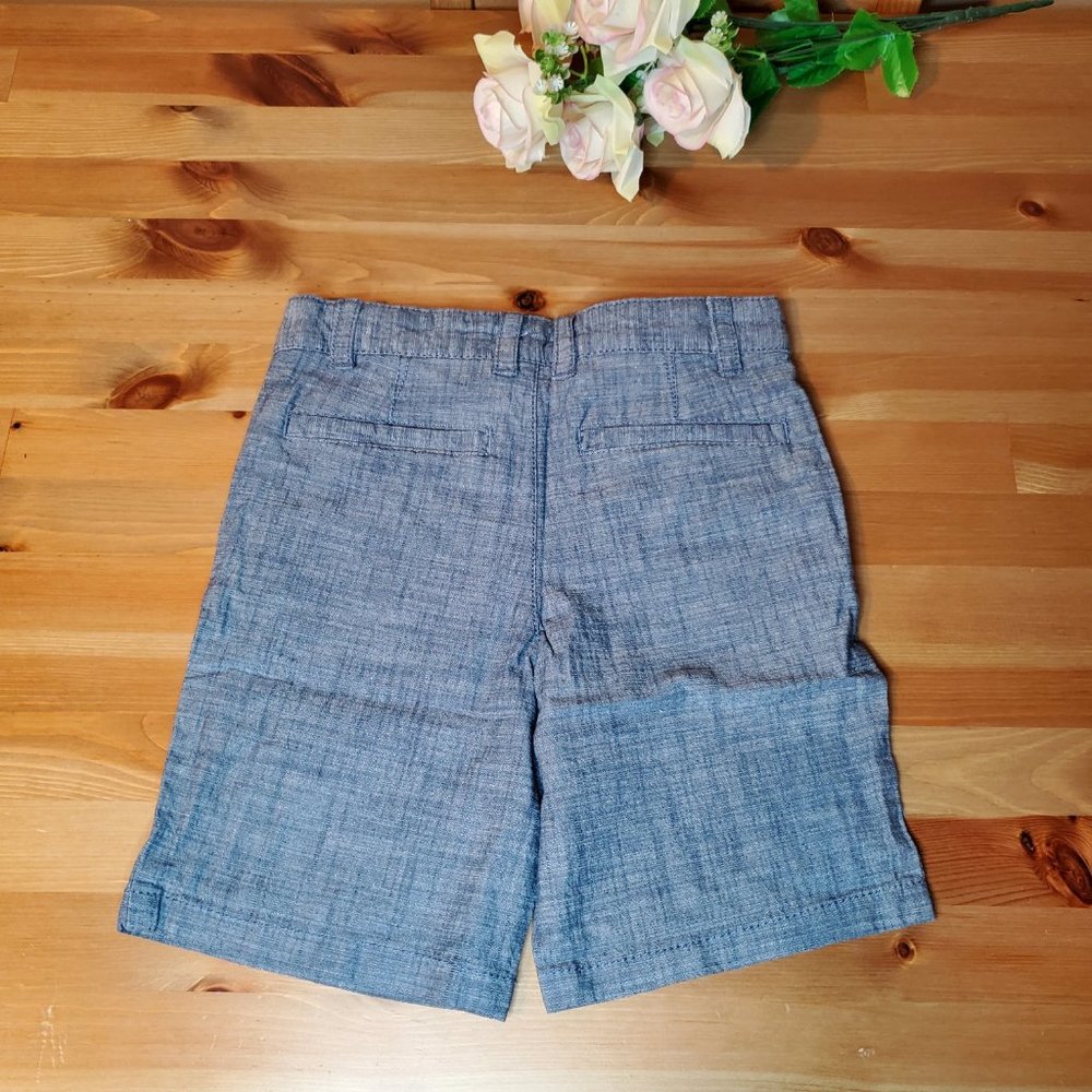 Cat & Jack - Boys' Flat Front 'Above The Knee' Chambray Shorts Size 7 - Picture 3 of 14